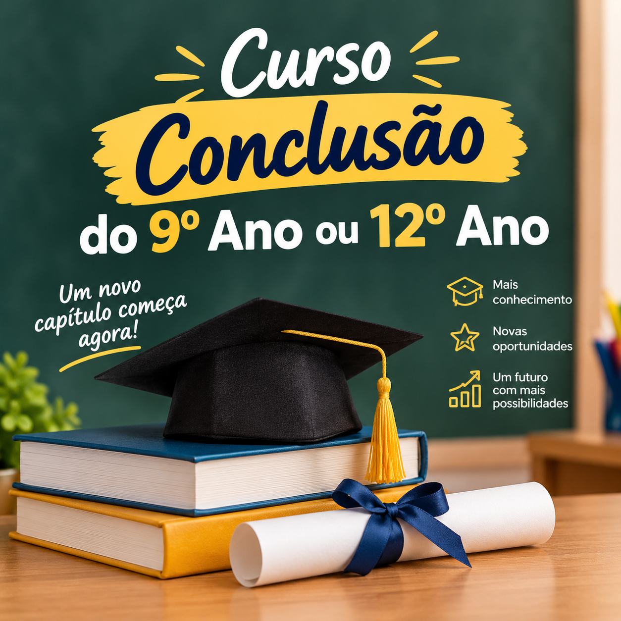 Cuso Conclusão 9º ano ou 12º ano
